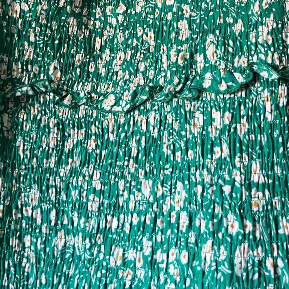 PRETTYGARDEN Summer One-Shoulder Floral Ruffle Midi Bodycon Dress - Picture 3 of 7